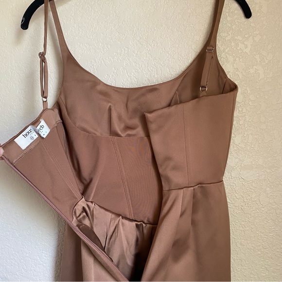 House Of CB Bianca Dress in Mocha size XS NWOT - Picture 10 of 16